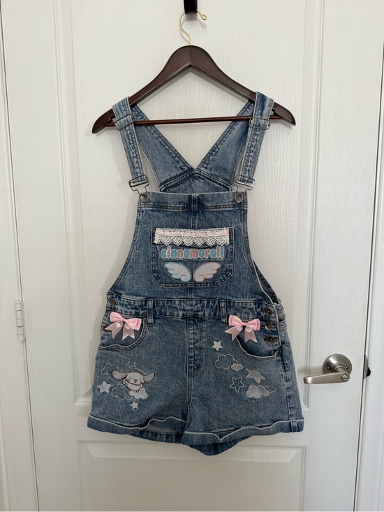 Sanrio Other - NEVER WORN Sanrio Cinnamoroll Denim Overall Shorts. Size Medium (Adult).